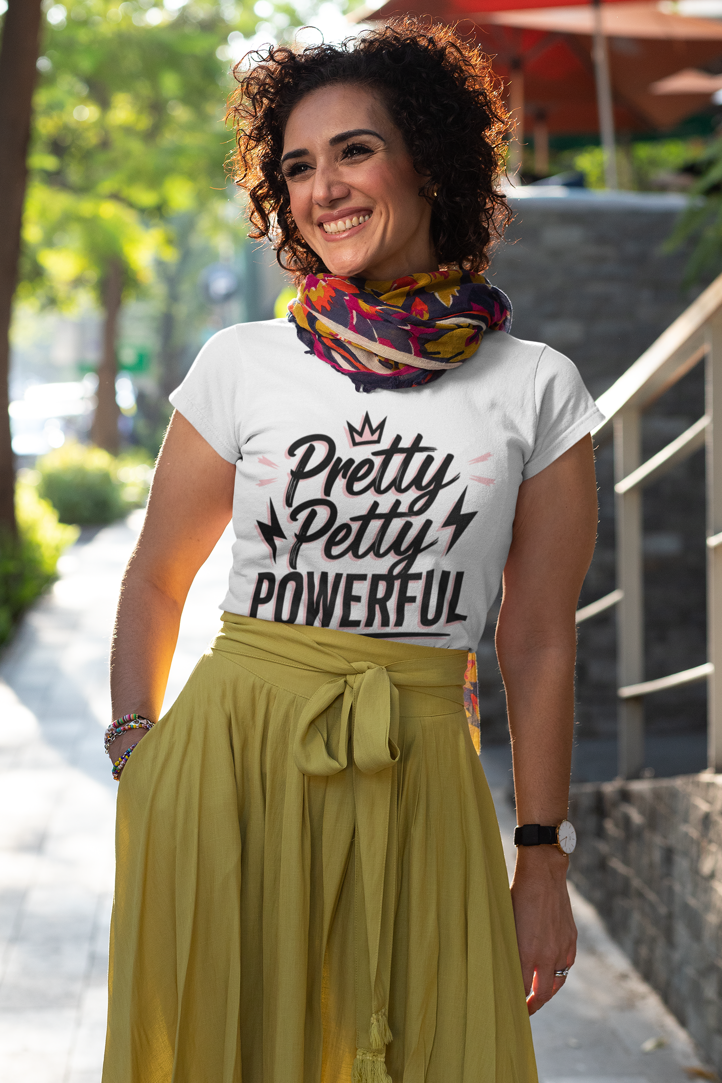 Pretty, Petty, Powerful T-Shirt, Motivational Tee for Women