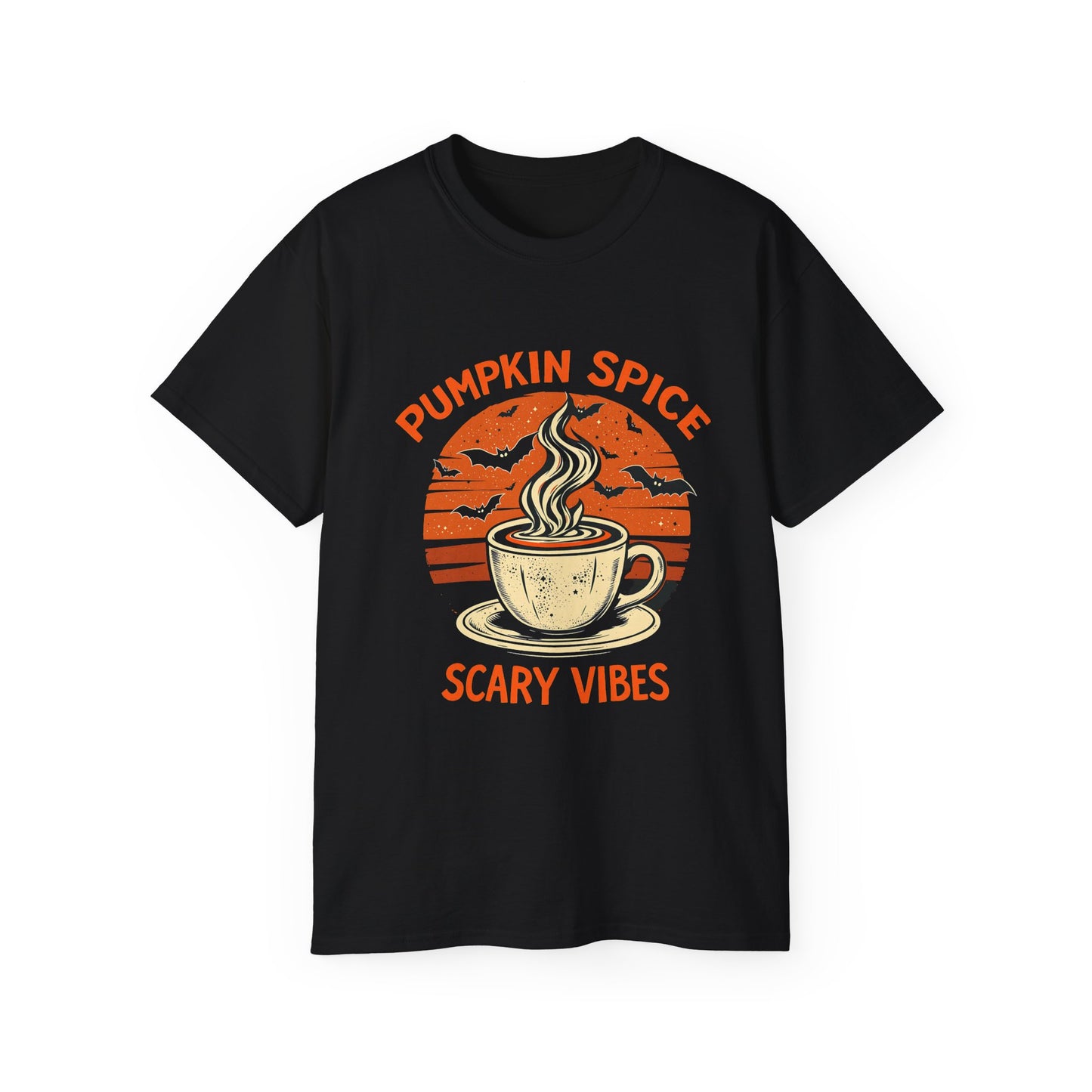 Pumpkin Spice Scary Vibes Halloween T-Shirt 2025