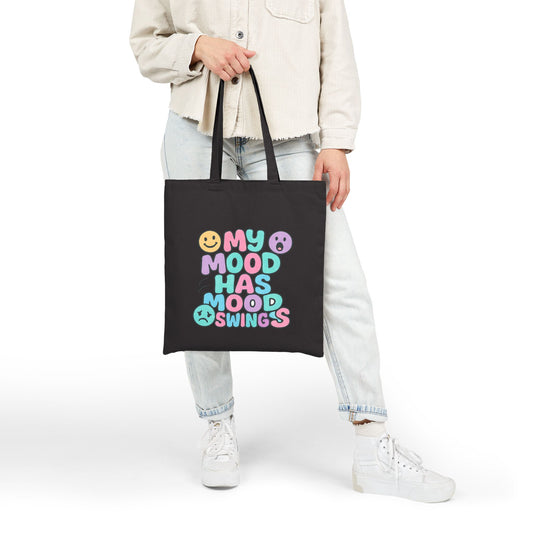 Mood Swings Cotton Canvas Tote Bag