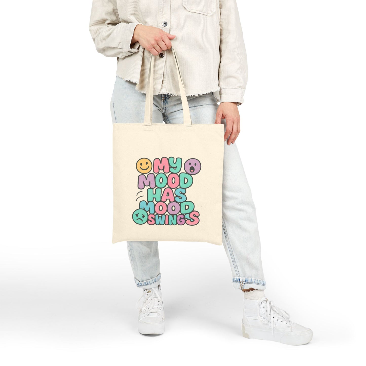 Mood Swings Cotton Canvas Tote Bag
